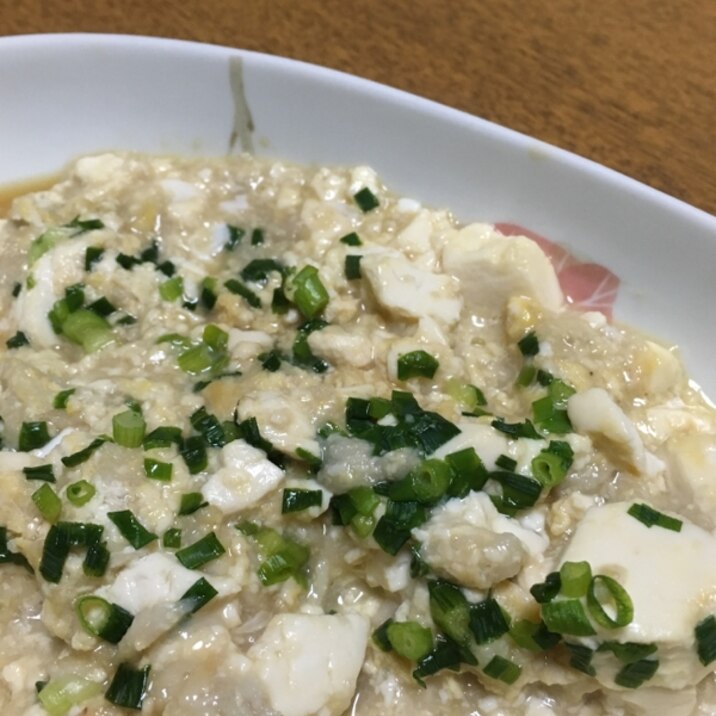 豆腐と山芋のふわとろあったかすり流し風